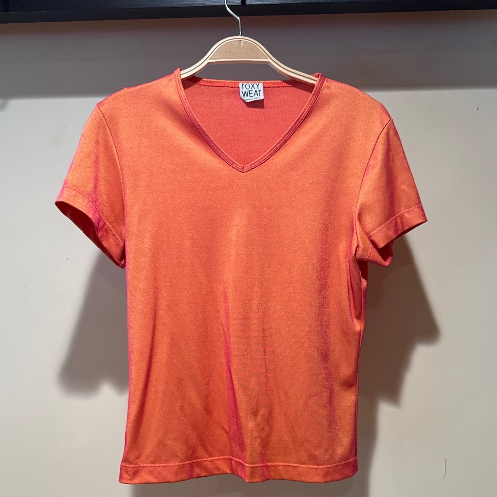 Roxy Women's Coral V-Neck Short Sleeve Tee